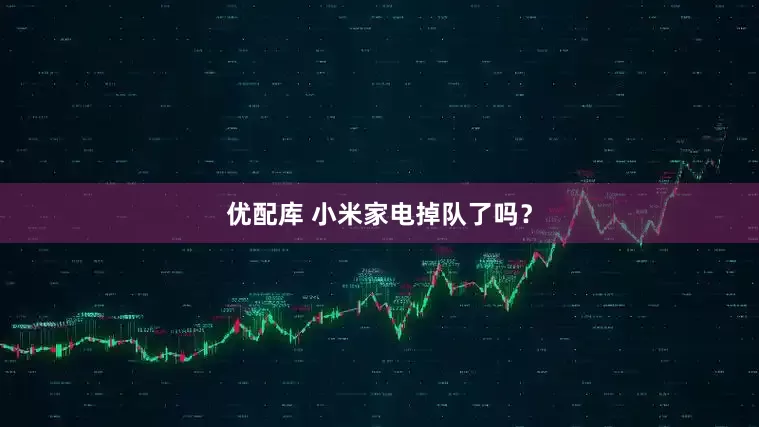 优配库 小米家电掉队了吗？